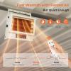 imageEUHOMY Electric Garage Heater 7500 Watt 240V Hardwired Ceiling Workshop heater with FullFunction Remote ampamp 9Hour Timer ETL Compliant Wall Heater Suitable for Garage Workshop Warehouse5 000Watt