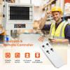 imageEUHOMY Electric Garage Heater 7500 Watt 240V Hardwired Ceiling Workshop heater with FullFunction Remote ampamp 9Hour Timer ETL Compliant Wall Heater Suitable for Garage Workshop Warehouse7 500Watt