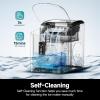 imageEUHOMY Ice Maker Countertop 9 Cubes Ready in 6 Mins 26lbs24H SelfCleaning Portable Ice Maker Machine with Carry Handle Basket and Scoop 2 Sizes of Bullet Ice for Home Kitchen OfficeBlack