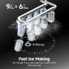 imageEUHOMY Ice Maker Countertop 9 Cubes Ready in 6 Mins 26lbs24H SelfCleaning Portable Ice Maker Machine with Carry Handle Basket and Scoop 2 Sizes of Bullet Ice for Home Kitchen OfficeBlack