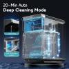 imageEUHOMY LunaArc Crescent Ice Maker Countertop 1600PcsDay Ready in 12Mins Auto Deep Cleaning Timer Portable Ice Maker Machine with Clear Ice Cubes for WhiskeyCoffeeSoft DrinksBlack
