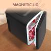 imageEUHOMY Mini Fridge 4 Liter6 Cans ACDC Small Refrigerator for Skincare Portable Cooler and Warmer for Skin Care Cosmetics Beverage 4L Makeup Mini Fridge for Bedroom Car Office Dorm PinkBlack