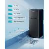 imageEUHOMY Mini Fridge with Freezer 32 CuFt Mini Refrigerator fridge 2 door For BedroomDormOfficeApartment  Food Storage or Cooling drinks SilverBlack