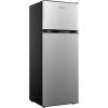 imageEUHOMY Mini Fridge with Freezer 32 CuFt Mini Refrigerator fridge 2 door For BedroomDormOfficeApartment  Food Storage or Cooling drinks SilverSilver