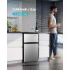 imageEUHOMY Mini Fridge with Freezer 32 CuFt Mini Refrigerator fridge 2 door For BedroomDormOfficeApartment  Food Storage or Cooling drinks SilverSilver