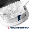 imageEUHOMY Nugget Ice Maker Countertop 44Lbs24H Pebble Ice Maker Machine SelfCleaning Pellet Ice Machine with Ice ScoopampampBasket Sonic Countertop Ice Machine for HomeKitchenOfficeBlackDark Black