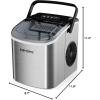 imageEUHOMY Nugget Ice Maker Countertop Max 40lbsDay AutoCleaning 2Qt Reservoir Compact Sonic Ice Maker with 25lbs Basket and Scoop Soft Chewable Nugget Ice for HomePartyRVCamping StainlessGrey