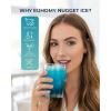 imageEUHOMY Nugget Ice Maker Countertop Max 40lbsDay AutoCleaning 2Qt Reservoir Compact Sonic Ice Maker with 25lbs Basket and Scoop Soft Chewable Nugget Ice for HomePartyRVCamping StainlessSilver