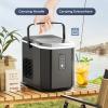 imageEUHOMY Nugget Ice Makers Countertop Ready in 8 Mins 35lbs24H SelfCleaning Portable Ice Maker Machine with Ice Scoop ampamp Basket Sonic Ice Maker with Chewable Pellet Ice for HomePartyRVCampingBlack