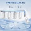 imageEUHOMY Nugget Ice Makers Countertop Ready in 8 Mins 35lbs24H SelfCleaning Portable Ice Maker Machine with Ice Scoop ampamp Basket Sonic Ice Maker with Chewable Pellet Ice for HomePartyRVCampingBlack