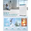 imageEUHOMY Portable Air Conditioners 12000 Btu 3 in 1 Portable Cooling AC with Dehumidifier Fan Modes Standup AC Unit with 46dB Low Noise ampamp 24H Timer Sleep Mode for Bedroom Rooms up to 550 SqFt12 000 BTU with HEAT