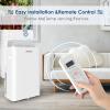 imageEUHOMY Portable Air Conditioners 12000 Btu 3 in 1 Portable Cooling AC with Dehumidifier Fan Modes Standup AC Unit with 46dB Low Noise ampamp 24H Timer Sleep Mode for Bedroom Rooms up to 550 SqFt11 000 BTU