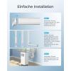 imageEUHOMY Portable Air Conditioners 12000 Btu 3 in 1 Portable Cooling AC with Dehumidifier Fan Modes Standup AC Unit with 46dB Low Noise ampamp 24H Timer Sleep Mode for Bedroom Rooms up to 550 SqFt7 000 BTU