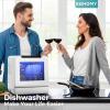 imageEUHOMY Portable Dishwasher Countertop Dishwashers 8 Programs Mini Dishwasher 5L Builtin Water Tank and Inlet hose Self Clean Baby Care Air Dry Function for Apartments ampamp RVs No Hookup Needed8 Programs  White Door