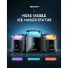 imageEUHOMY Smart Nugget Ice Maker Countertop Portable Sonic Ice Maker with APP Control 40lbs24H Ready in 8 Mins SelfCleaning Pebble Ice Machine with Hanging Ice Scoop for HomeKitchenOfficeBlack