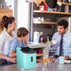 imageEUHOMY Smart Nugget Ice Maker Countertop Portable Sonic Ice Maker with APP Control 40lbs24H Ready in 8 Mins SelfCleaning Pebble Ice Machine with Hanging Ice Scoop for HomeKitchenOfficeGreen