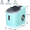 imageEUHOMY Smart Nugget Ice Maker Countertop Portable Sonic Ice Maker with APP Control 40lbs24H Ready in 8 Mins SelfCleaning Pebble Ice Machine with Hanging Ice Scoop for HomeKitchenOfficeGreen