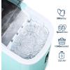 imageEUHOMY Smart Nugget Ice Maker Countertop Portable Sonic Ice Maker with APP Control 40lbs24H Ready in 8 Mins SelfCleaning Pebble Ice Machine with Hanging Ice Scoop for HomeKitchenOfficeGreen