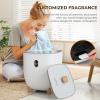 imageEUHOMY Towel Warmer Bucket 20L Large Towel Warmers for Bathroom and Spa Auto ShutOff ampamp Adjustable Timer for 20406090 mins Hot Towel Warmer with Fragrance Disc Gift for HimampampHer BlanketsWhite