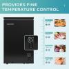imageEUHOMY Upright freezer 21 Cubic Feet Single Door Compact Mini Freezer with Reversible Stainless Steel Door Removable Shelves Small freezer for HomeDormsApartmentOffice Silver35 CUFT With Wheels