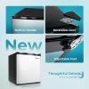 imageEUHOMY Upright freezer 30 Cubic Feet Single Door Compact Mini Freezer with Reversible Stainless Steel Door Small freezer for HomeDormsApartmentOffice SilverSilver
