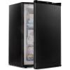 imageEUHOMY Upright freezer 30 Cubic Feet Single Door Compact Mini Freezer with Reversible Stainless Steel Door Small freezer for HomeDormsApartmentOffice SilverBlack