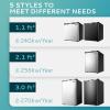 imageEUHOMY Upright freezer 30 Cubic Feet Single Door Compact Mini Freezer with Reversible Stainless Steel Door Small freezer for HomeDormsApartmentOffice SilverSilver