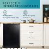 imageEUHOMY Upright freezer 30 Cubic Feet Single Door Compact Mini Freezer with Reversible Stainless Steel Door Small freezer for HomeDormsApartmentOffice SilverBlack