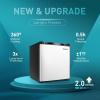 imageEUHOMY Upright freezer 30 Cubic Feet Single Door Compact Mini Freezer with Reversible Stainless Steel Door Small freezer for HomeDormsApartmentOffice SilverSilver