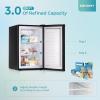 imageEUHOMY Upright freezer 30Cubic Feet Single Door Compact Mini Freezer with Reversible DoorSmall freezer for HomeDormsApartmentOffice BlackBlack