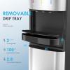 imageEuhomy Bottom Loading Water Cooler for 5 Gallons 3 Temperature SettingsColdHotWarm Child Safety Lock Water Dispenser for Apartments Schools Companies BlackSliver3 or 5 gallon bottle