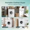 imageEuhomy Compact Dryer 18 cu ft Portable Clothes Dryers with Exhaust Duct with Stainless Steel Liner Four Function Small Dryer Machine Suitable for Apartments Dorm RVs White35 CuFt No 2