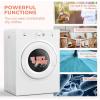 imageEuhomy Compact Dryer 18 cu ft Portable Clothes Dryers with Exhaust Duct with Stainless Steel Liner Four Function Small Dryer Machine Suitable for Apartments Dorm RVs White35 CuFt No 1