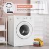 imageEuhomy Compact Dryer 18 cu ft Portable Clothes Dryers with Exhaust Duct with Stainless Steel Liner Four Function Small Dryer Machine Suitable for Apartments Dorm RVs White35 CuFt No 1