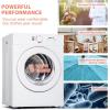 imageEuhomy Compact Dryer 18 cu ft Portable Clothes Dryers with Exhaust Duct with Stainless Steel Liner Four Function Small Dryer Machine Suitable for Apartments Dorm RVs White18 CuFt