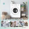 imageEuhomy Compact Dryer 18 cu ft Portable Clothes Dryers with Exhaust Duct with Stainless Steel Liner Four Function Small Dryer Machine Suitable for Apartments Dorm RVs White35 CuFt No 2
