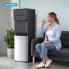 imageEuhomy SelfCleaning Bottom Loading Water Dispenser 3 TemperaturesColdHotWarm with Child Lock Display Light Suitable for Apartments Schools Companies BlackampampSilver
