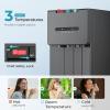 imageEuhomy SelfCleaning Bottom Loading Water Dispenser 3 TemperaturesColdHotWarm with Child Lock Display Light Suitable for Apartments Schools Companies BlackampampSilver