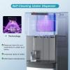 imageEuhomy SelfCleaning Bottom Loading Water Dispenser 3 TemperaturesColdHotWarm with Child Lock Display Light Suitable for Apartments Schools Companies BlackampampSilver