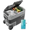 imageEUHOMY 12 Volt Refrigerator with Ice Maker 48QT45L Electric Cooler Usable Battery Dual Zone Car Refrigerator APP Control 12V Fridge 1224V DC 100240V AC for Camping Travel Outdoor HomeRefrigeratorIce Maker