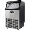 imageEUHOMY Commercial Ice Maker Machine  95lbs Daily Production 33lbs Ice Storage Stainless Steel Freestanding ampamp Under Counter Ice Maker Ideal Ice Maker for HomeBarRestaurantOutdoor ActivitiesSilver