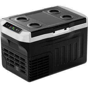 imageEUHOMY 12 Volt Refrigerator 22QT21L 12V Cooler Compressor Electric Cooler 468 12V Fridge 1224V DC 100240V AC Portable Freezer for Camping Travel Truck Home22 Quart