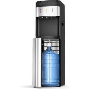 imageEuhomy Bottom Loading Water Cooler for 5 Gallons 3 Temperature SettingsColdHotWarm Child Safety Lock Water Dispenser for Apartments Schools Companies BlackSliver3 or 5 gallon bottle
