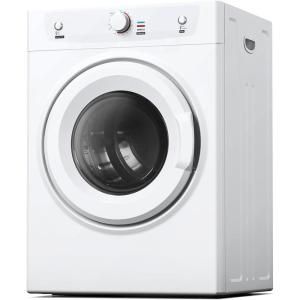 imageEuhomy Compact Dryer 18 cu ft Portable Clothes Dryers with Exhaust Duct with Stainless Steel Liner Four Function Small Dryer Machine Suitable for Apartments Dorm RVs White35 CuFt No 2