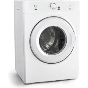 imageEuhomy Compact Dryer 18 cu ft Portable Clothes Dryers with Exhaust Duct with Stainless Steel Liner Four Function Small Dryer Machine Suitable for Apartments Dorm RVs White35 CuFt No 1