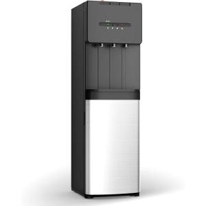 imageEuhomy SelfCleaning Bottom Loading Water Dispenser 3 TemperaturesColdHotWarm with Child Lock Display Light Suitable for Apartments Schools Companies BlackampampSilver