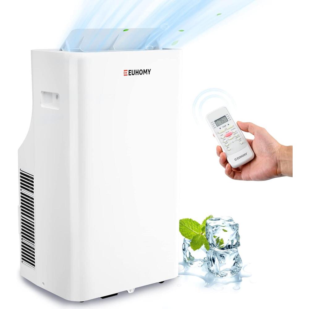 imageEUHOMY Portable Air Conditioners 12000 Btu 3 in 1 Portable Cooling AC with Dehumidifier Fan Modes Standup AC Unit with 46dB Low Noise ampamp 24H Timer Sleep Mode for Bedroom Rooms up to 550 SqFt11 000 BTU
