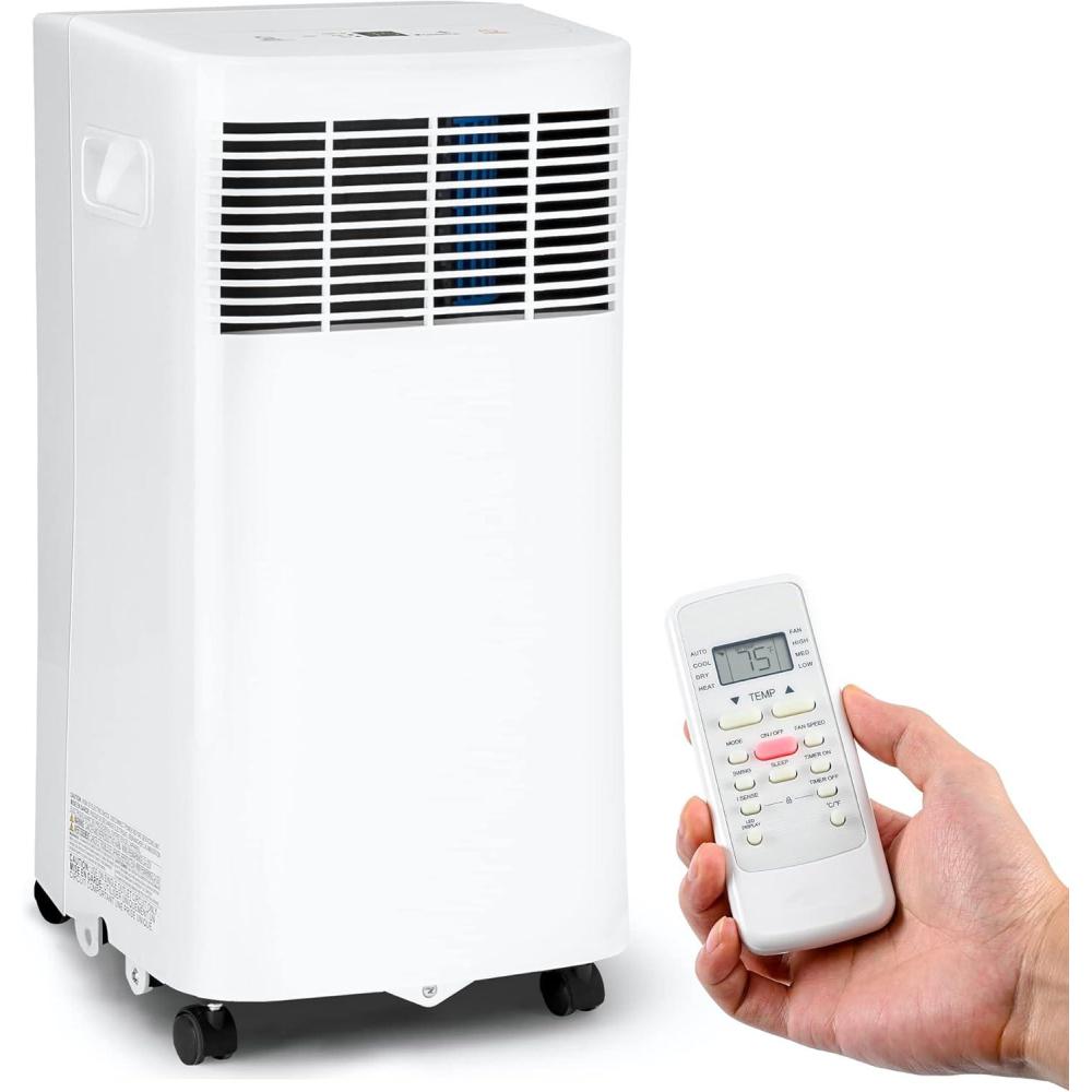imageEUHOMY Portable Air Conditioners 8000 Btu 3 in 1 Portable Cooling AC with Dehumidifier Fan Sleep Modes AC Unit with Remote Control ampamp 24H Timer for Bedroom Rooms Apartments up to 350 SqFt9 000 BTU