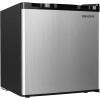imageEUHOMY 17 CuFt Mini Fridge with Freezer Reversible Single Door Compact Refrigerator Adjustable Thermostat Energy Saving Mini Fridge for Bedroom Office Dorm SilverSilver