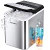 imageEUHOMY Nugget Ice Makers Countertop Ready in 8 Mins 35lbs24H SelfCleaning Portable Ice Maker Machine with Ice Scoop ampamp Basket Sonic Ice Maker with Chewable Pellet Ice for HomePartyRVCampingSilver